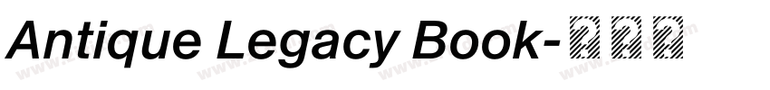 Antique Legacy Book字体转换